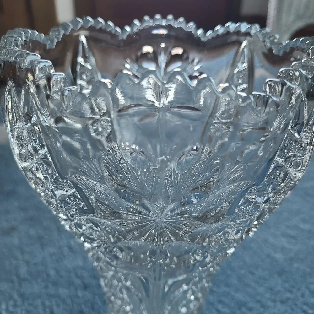 Heavy Imperial Glass Ohio Cosmos Clear Collection 12